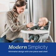 Chicco Zest™ 4-in-1 Multi-Use Folding High Chair, Low Feeding Chair, Toddler Chair, Youth Stool - Seasalt (Grey), New