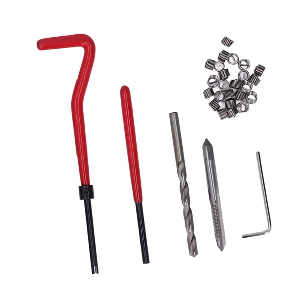 Kit de insertos roscados, kit de reparación de roscas de 30 piezas, herramienta de reparación de roscas, juego de reparación de roscas, instalación sin esfuerzo