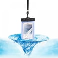 thumbnail image 3 of 2 Pack Waterproof Cell Phone Pouch, Water Proof Dry Bag Case with Neck Lanyard - Underwater Universal Clear Cellphone Holder Large Protector for iPhone Samsung Galaxy for Beach Pool Swimming, 3 of 5