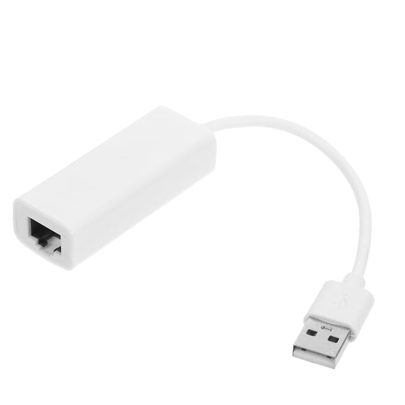 LOLIPPYY White USB 2.0 Ethernet Adapter High- Data Transfer for PC and Laptop