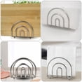 thumbnail image 2 of 1Pc Creative Iron Napkin Holder Simple Paper Shelf Kitchen Storage Rack Silver, 2 of 8