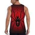 thumbnail image 6 of Rocae Spider on the Web for Men's Workout Tank Top Men's Running Tank Top Dry Fit Athletic Workout Tank TopsSmall, 6 of 9