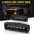 6 Inch 7D 6D LED Light Bar offroad Driving Running Light work lamp fog