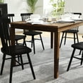 thumbnail image 4 of Flash Furniture 60" Solid Wood Dining Table, Commercial Grade Heavy Duty Rectangle Wood Table for 6, Brown Matte Finish, 4 of 12