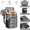 thumbnail image 5 of Butterflies & Snakes Print Cooler Backpack - 20L Insulated Soft Cooler Bag with Wings & Gold Geometric Pattern for Outdoor, Travel, and Parties, 5 of 6