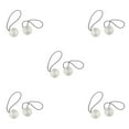 thumbnail image 3 of stanreset 1/2/3/5 2 Pièces Rideau Métallique Tieback Remplacement Simple Style Solide Couleur Ménage Pare-Soleil Boucle Boucle Accessoires Argent Clair 5PCS, 3 of 6