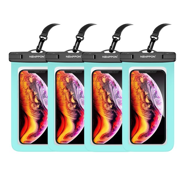 Paquete de 4 fundas impermeables para teléfono NEWPPON de 8.5 pulgadas hasta 30 m