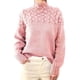 thumbnail image 3 of Suéteres de cuello alto para mujer Suéter de punto holgado Suéter grueso Moda Otoño Invierno Jersey de manga larga con tejido de cable, 3 of 5