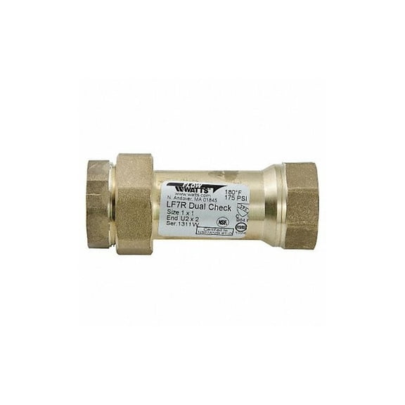Watts Dual Check Valve,Bronze,1",FNPT 1 LF7 U2-2