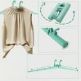 thumbnail image 5 of Riousery Portable Plastic Clothes Hangers, Green, 5 of 6