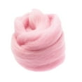 thumbnail image 4 of Handmade 10g Pink Wool Materials Roving Fibre For Felting Crafting Doll Making Pink 1, 4 of 5
