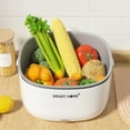 thumbnail image 4 of Electrodomésticos - Cesta de lavado sónica para frutas y verduras, escurridor de gran capacidad, doble escurridor, purificador de ingredientes para la cocina., 4 of 8