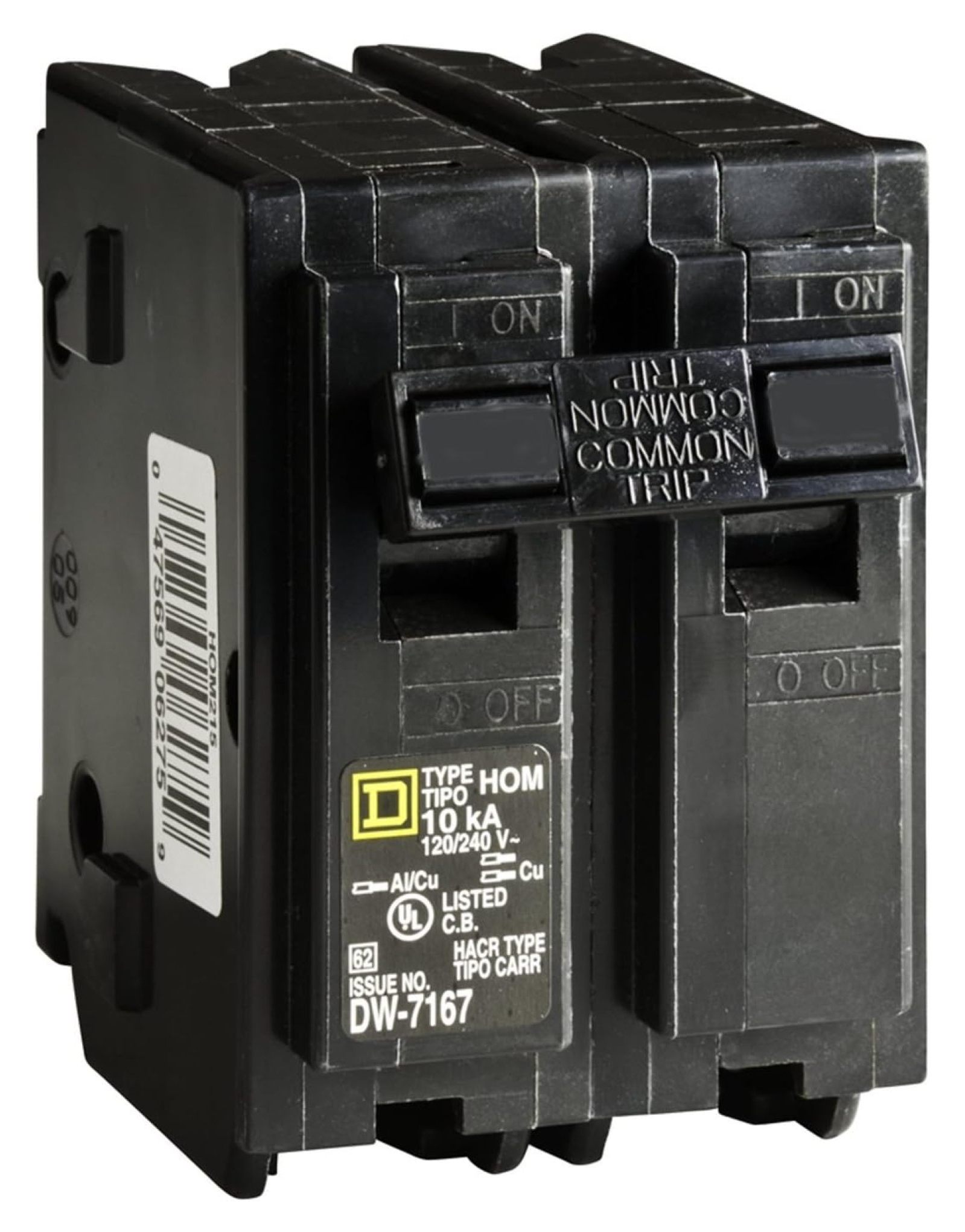 120/240-Volt 30-Amp HOM230 Miniature Circuit Breaker 120/240V 30A, Black