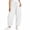 White, variant on Tumotour Athletic Workout Running Pants for Women Elastic Waist Drawstring Wide-Leg Pants Slacks Summer Beach Trousers with Pocket