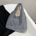 thumbnail image 3 of Bolsa de mano de otoño invierno de piel esponjosa Moda de felpa suave Portátil para viajes JShteea Para Estrenar, 3 of 9