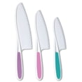 thumbnail image 1 of Kids Kitchen Knife Set Children's Cooking Knives in 3 Sizes & Colors/Firm Grip, Serrated Edges, BPA-Free Kids' Knives/Safe Lettuce and Salad Knives, 1 of 5