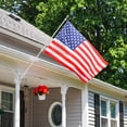 thumbnail image 2 of Pure Garden 6ft Stainless-Steel Flag Pole Kit with Rotating Rings, Silver, 2 of 10