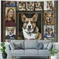 thumbnail image 4 of Orinice Dog Owners Picture Frame Tapestry Wall Hanging Unique Style Graphic Tapestries Home Wall Decor Art for Living Room Bedroom Apartment Farmhouse Dorm 60x50inch, 4 of 6
