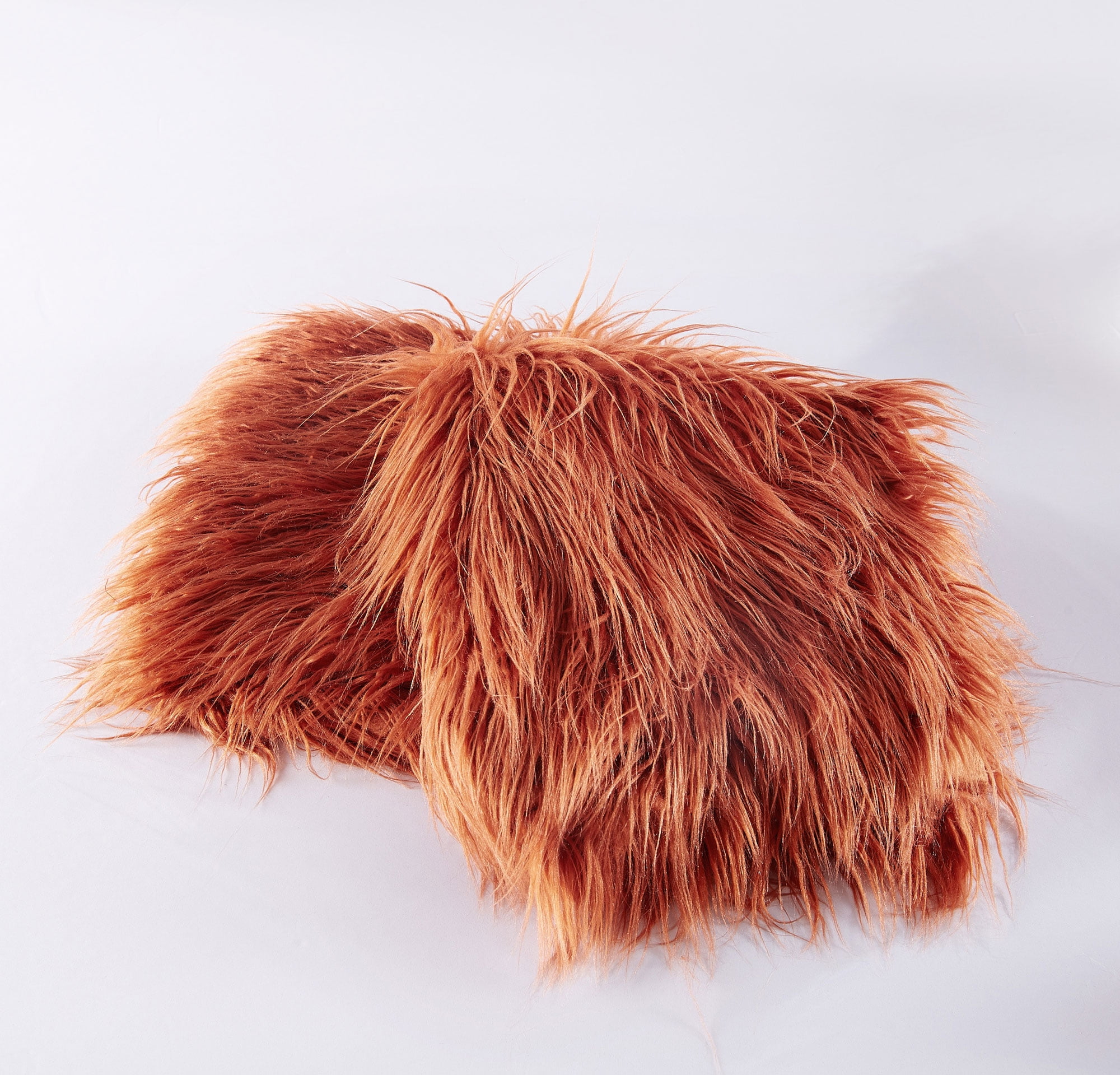 Mongolian Shaggy Faux Fur Throw Pillow - On Sale - Bed Bath & Beyond -  13218518