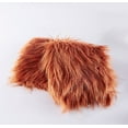 thumbnail image 5 of Home Soft Things Mongolian Faux-fur Pillow Covers Luxury Fluffy Throw Pillow Case Decorative Fuzzy Cushion Cover, No Pillow Insert, Set of 2 - Rust - 20" x 20", 5 of 5