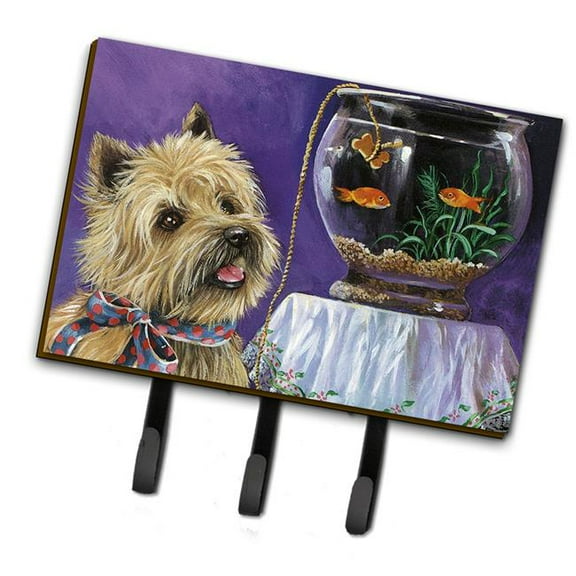 Cairn Terrier Gone Fishing Leash or Key Holder