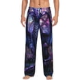 thumbnail image 2 of Lsque Fantasy Dragon In Cathedral Print Men's Pajama Pants, Lounge Pant - Comfortable Home Wear,Elastic Waistband, Stylish Design-Medium, 2 of 9