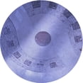 thumbnail image 1 of Ahgly Company Tapis Rond Lavable en Machine Intérieur Transitionnel Mimosa Violet, 5 Pieds Rond, 1 of 7