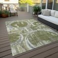thumbnail image 6 of Addison Rugs Chantille Indoor/Outdoor Transitional Geometric Olive Washable Rectangle Rug, 5' x 7'6", 6 of 6