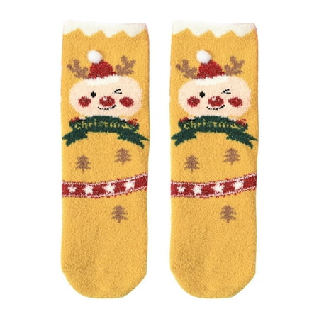 

QWERTYU Newborn Infant Baby Toddler Girl Boy Breathable Christmas 搭配 Socks Cotton Socks 0-12M