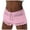 Pink, variant on Women's Summer Knitted Hollow Out Drawstring Beach Shorts - Elastic Polyester, Swim & Vacation Essential