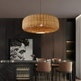 thumbnail image 2 of Arturesthome Woven Rattan Pendant Lighting Countryside Style, 2 of 9