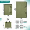 thumbnail image 2 of Extra Large Picnic Beach Blanket Waterproof Sand Proof Portable Outdoor Mat Olive Green 80x118, 2 of 9