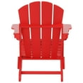 thumbnail image 3 of Polytrends  Laguna Hdpe All Weather Outdoor Patio Foldable Adirondack Chair With Side Table (2-Piece Set) Red, 3 of 5