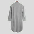 thumbnail image 4 of INCERUN Men's Casual Loose Long Shirts Robe Loungewear Tops Bathrobe Nightwear, 4 of 4