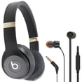 thumbnail image 1 of Auriculares supraaurales inalámbricos Beats Solo 4 negros y dorados, 1 of 7