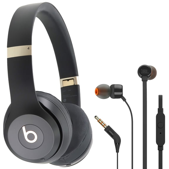 Auriculares supraaurales inalámbricos Beats Solo 4 negros y dorados