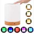 thumbnail image 3 of Lámpara de noche LED, lámpara de mesa de ambiente regulable para sala de estar de dormitorio, luz nocturna portátil de 16 colores con luz blanca cálida y regalos que cambian de color Ofspeizc LN-0084, 3 of 8