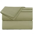 thumbnail image 6 of Clara Clark Premier 1800 Microfiber Collection 3-Line Bed Sheet Set, Queen Size, Sage Green, 6 of 7