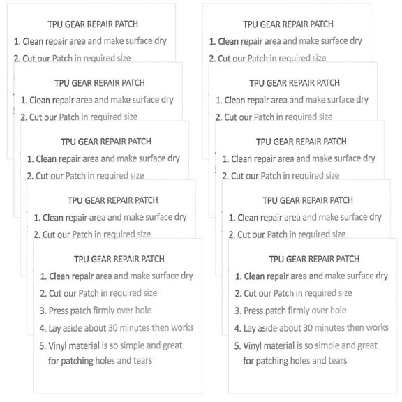 UPKOCH Repair Patch for Swim Ring Transparent 10Pcs 2.8x2.8in