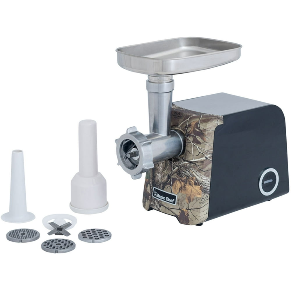 Magic Chef Meat Grinder with Sausage Maker and Authentic Realtree Xtra