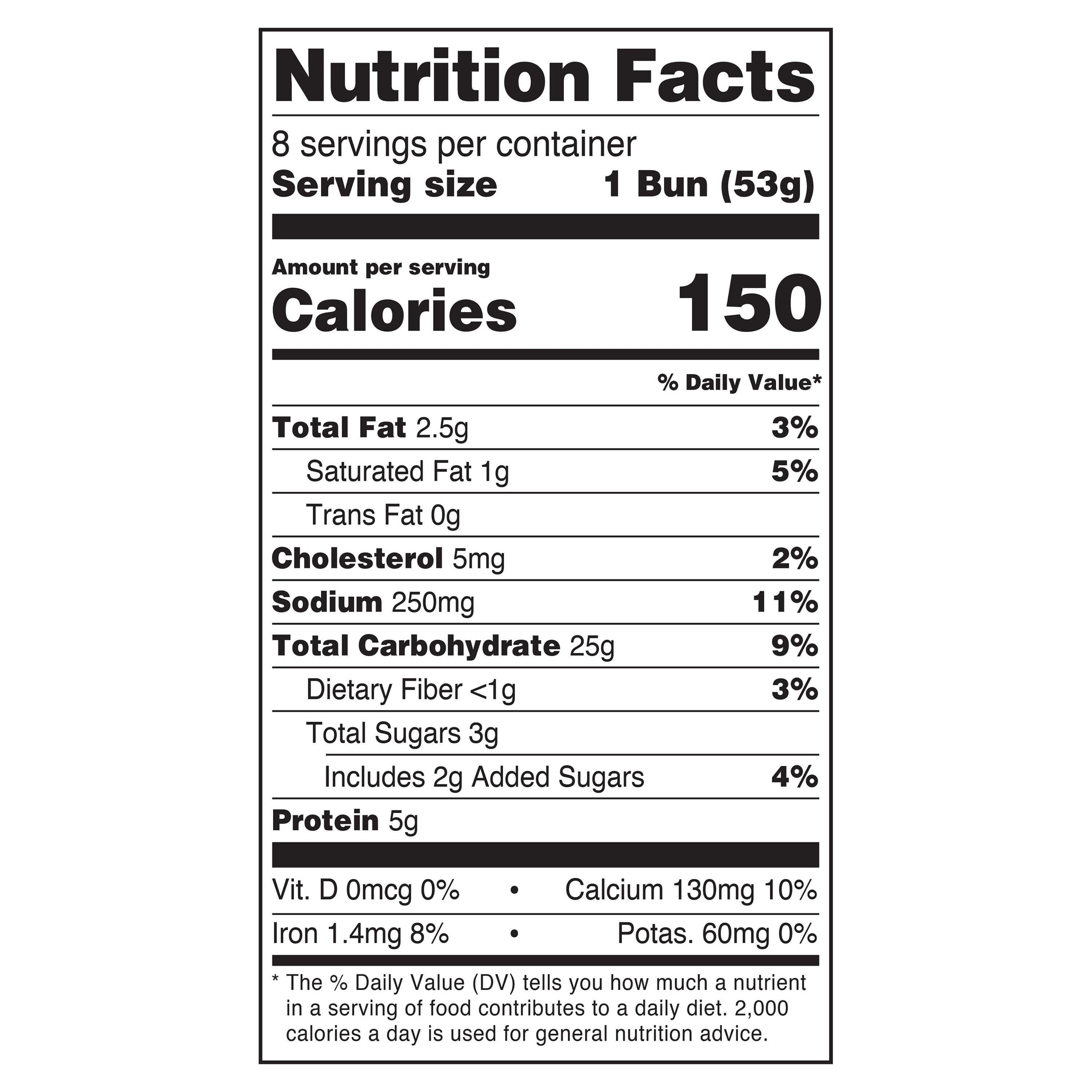 Sam's Choice Sweet Hawaiian Hamburger Buns, 15 oz, 8 Count