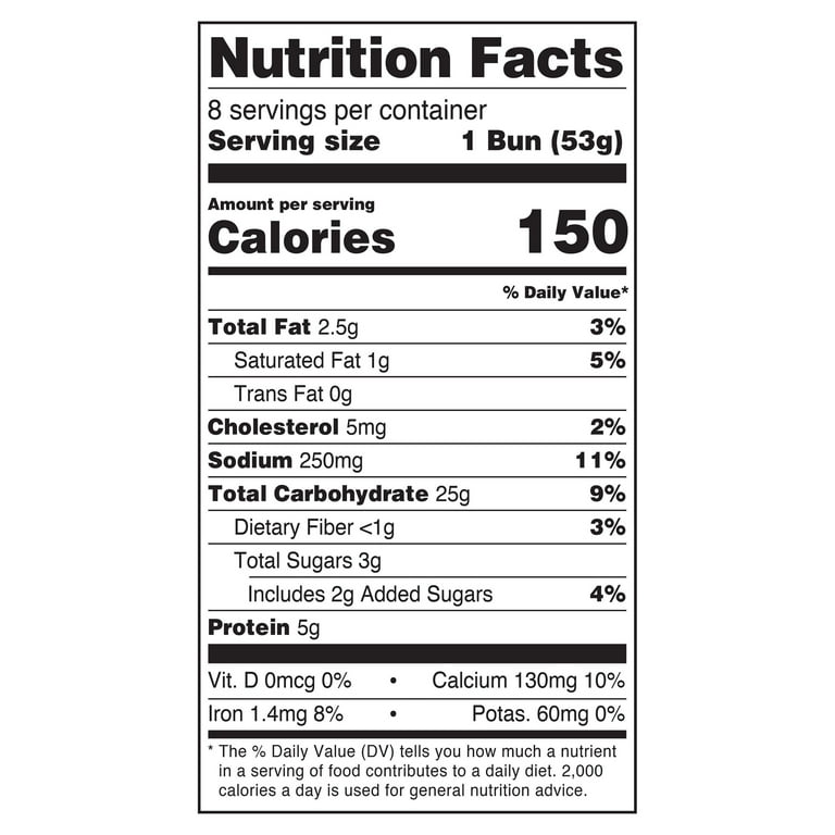 Sam's Choice Sweet Hawaiian Hamburger Buns, 15 oz, 8 Count