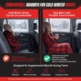 thumbnail image 6 of Stalwart 12V Electric Heated Blanket for Car, Truck, or RV, Portable Heated Throw for Camping or Travel - 59" x 43” (Red Plaid), 6 of 8