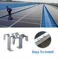 thumbnail image 3 of 60PCS 30mm Solar Panel Photovoltaic Water Guide Clip Stainless Steel, 3 of 5