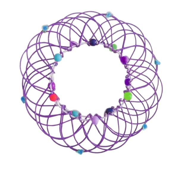 Cesta de flores Qianying, juguete de canasta de hierro flexible, juguete creativo de alambre hecho a mano, juguete de alambre con bucles mágicos, juguete antiestrés, divertido juguete giratorio para