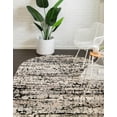 thumbnail image 4 of Unique Loom Tucson Collection Area Rug - Tohono (4' x 6' Oval Gray/Black), 4 of 10