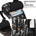 thumbnail image 4 of Sling Backpack,Black Halloween Dancing Skeletons Crossbody Bag with Water Bottle Holder,Waterproof Sling Bag for Men/Women with Chest Phone Holder for Hiking,Travel, 4 of 6