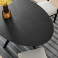 thumbnail image 4 of Modway Crossroads 63" Oval Wood Dining Table in Black, 4 of 8