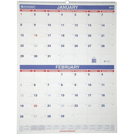 AT-A-GLANCE Two-Month Wall Calendar, 22 x 29, 2016 PM9-28