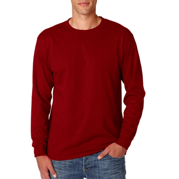 Jerzees Men's Long Sleeve T-Shirt - 29LS - Medium - Cardinal